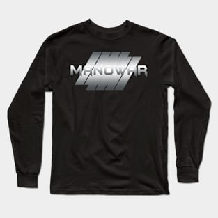 Metallic Illustration manowar Long Sleeve T-Shirt